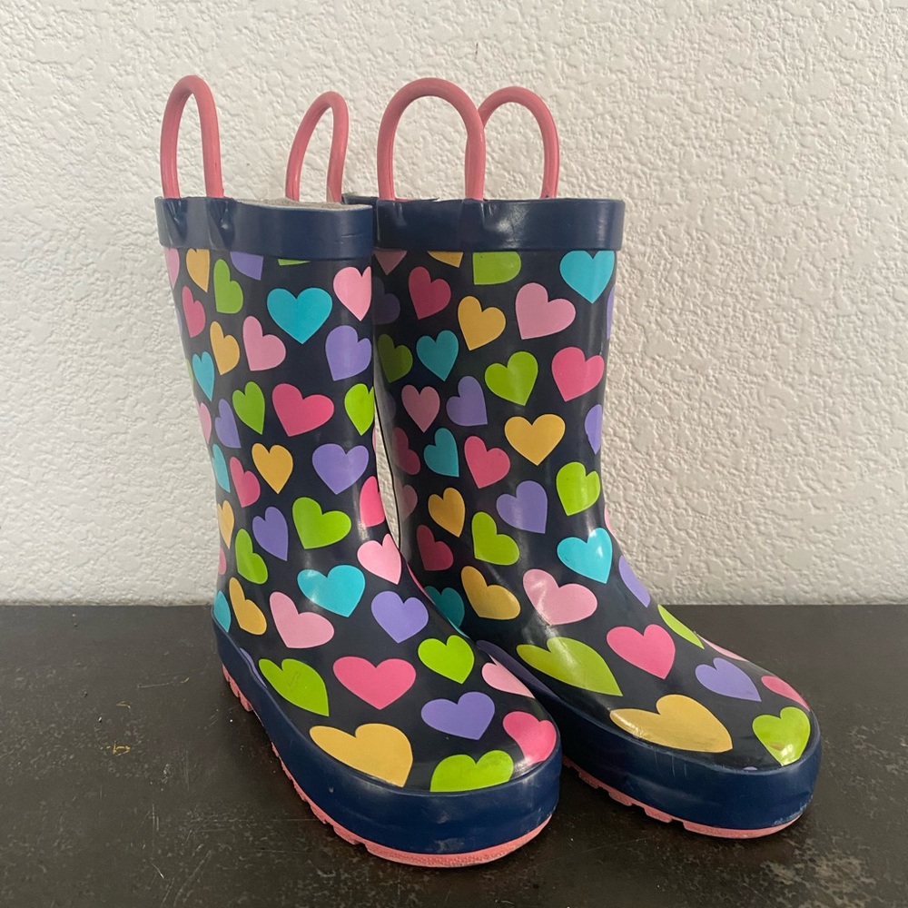 Western Chief Happy Hearts Multi Rain Boots